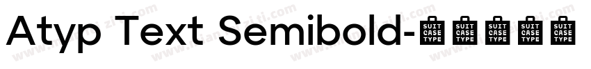 Atyp Text Semibold字体转换